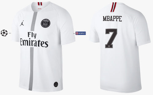 Paris Saint-Germain 2018-2019 Third White UCL - Mbappe 7