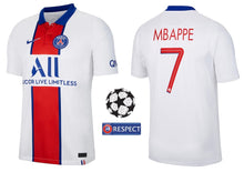 將圖片載入圖庫檢視器 Paris Saint-Germain 2020-2021 Away UCL - Mbappe 7