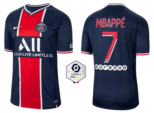 Paris Saint-Germain 2020-2021 Home L1 - Mbappe 7