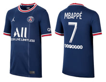 Charger l&#39;image dans la galerie, Paris Saint-Germain 2021-2022 Home Ligue 1 - Mbappé 7