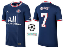 Cargar imagen en el visor de la galería, Paris Saint-Germain 2021-2022 Home UCL - Mbappe 7