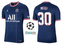 Cargar imagen en el visor de la galería, Paris Saint-Germain 2021-2022 Home UCL - Messi 30