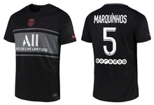 Cargar imagen en el visor de la galería, Paris Saint-Germain 2021-2022 Third Ligue 1 - Marquinhos 5