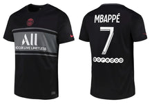 Cargar imagen en el visor de la galería, Paris Saint-Germain 2021-2022 Third Ligue 1 - Mbappe 7