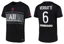 Cargar imagen en el visor de la galería, Paris Saint-Germain 2021-2022 Third Ligue 1 - Verratti 6