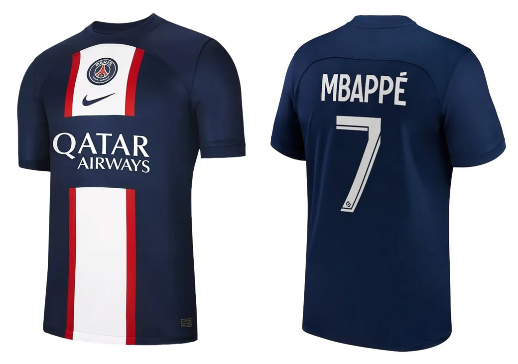 Mbappé PSG 22/23 Third Kids Kit by Nike Mbappé PSG 22/23 Third Kids Kit by Nike