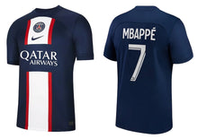 Cargar imagen en el visor de la galería, Paris Saint-Germain 2022-2023 Home - Mbappe 7