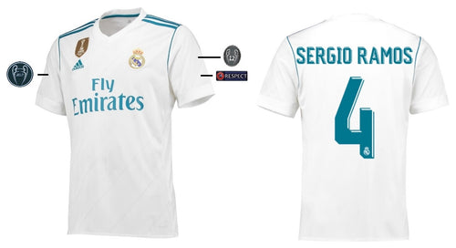 Real Madrid 2017-2018 Home UCL - Sergio Ramos 4