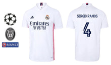 將圖片載入圖庫檢視器 Real Madrid 2020-2021 Home UCL - Sergio Ramos 4