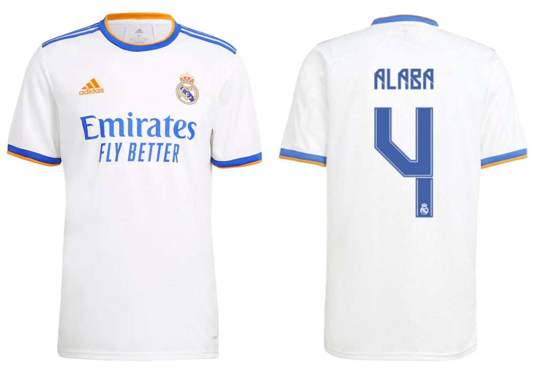 Real Madrid 2021-2022 Home - Alaba 4