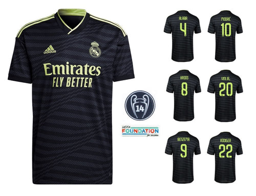 Real Madrid 2022-2023 Third UCL + Spielernummer